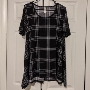 Lularoe Perfect T Plaid Large